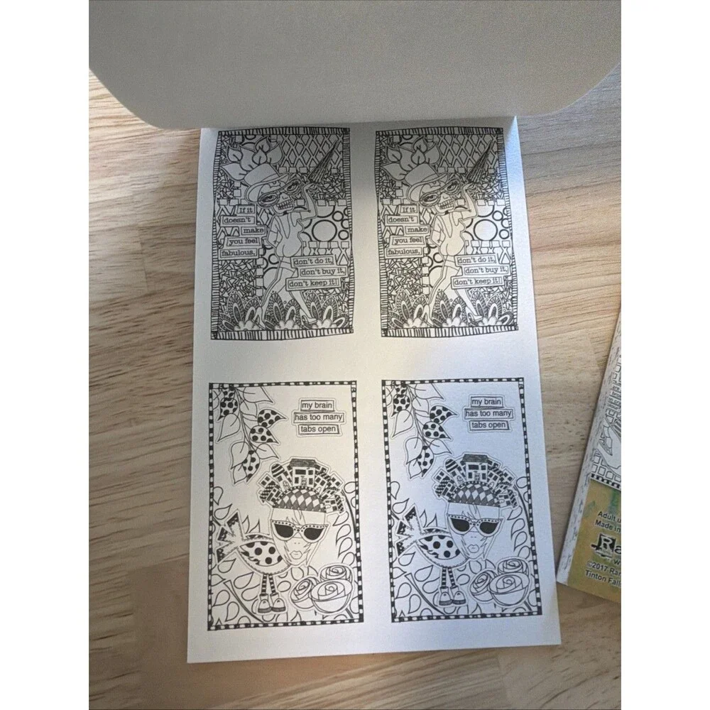Dylusions Coloring Sheets by Dyan Reaveley Collection 2 and 24 colouring Ranger